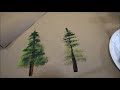 easy paint an evergreen tree with a scruffy brush a tutorial