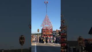 #shorts これから呼び起こし！竹田の太鼓台を待ち受ける根崎の太鼓台　二本松提灯祭り2022 宵宮　2022年10月1日