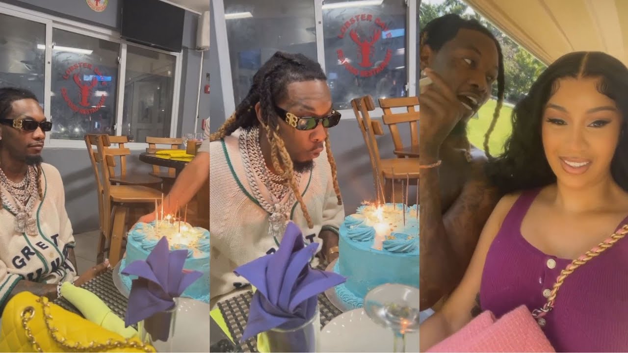 Cardi B With Offset On His 31st Birthday🤩🤩🤩🎉🎉🎉 - YouTube