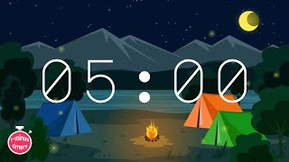5 Minute Timer | Cozy Camping - Study Music
