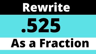 .525 as a fraction