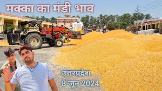 मक्का🌽 🌽 का मंडी भाव, उत्तर प्रदेश मंडी, 8 जून 2024,corn Mandi Rate @rahulutkarshvlogs6865