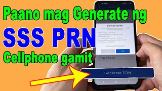 Paano mag generate ng prn sa sss | How to generate sss prn number