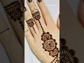 Simple mehndi designs trick 😍 | back hand mehndi design| #mehndhidesign #mehndi #shorts