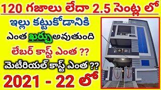 Construction Cost of 1000 Sqft House in 2021-22 // Construction All Material Calculation in Telugu