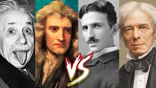 ¡EL PRIMER BATTLE ROYALE DE GENIOS UNIVERSALES! | Einstein VS Newton - Tesla VS Faraday