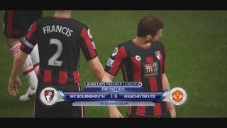 ► | BARCLAYS PREMIER LEAGUE | | AFC Bournemouth vs Manchester United FC | | FIFA 16 | | FECHA 16 |