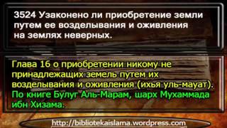 3524 Узаконено ли приобретение земли путем ее возделывания и оживления на землях неверных