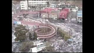 Tsunami in Miyako on CCTV Security Camera | 3/11/2011