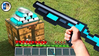 Minecraft in Real Life POV - Realistic Crafting Animation Realistic 創世神第一人稱真人版