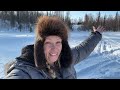 Part 1 Traveling the Frozen Rivers of ALASKA!  Visiting our Remote Cabin for the 1st Time!