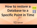 Point in time restore in SQL Server || How to restore a database to a specific point in time ||MsSQL