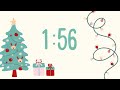 5 minute countdown timer holiday themed music