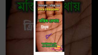 Triangle sign in brain line _ Hasta Rekha Astrology _ Astrologer Ghosh Bengali #palmistry #astrology