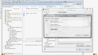 Adding author name in eclipse automatically when creating a java class