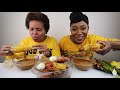 COLOSSAL BLACK TIGER PRAWNS WITH MY AUNT CHARLOTTE  SEAFOOD BOIL MUKBANG  2020