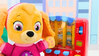 Paw Patrol Baby Pup Halloween  & Cooking Contest Toy Learning Videos for Kids!