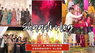 HALDI AND SHAADI VLOG DAY2 #shaadivlogs #wedding #indianwedding #cousins #vlog #vlogsbyarpit #fun