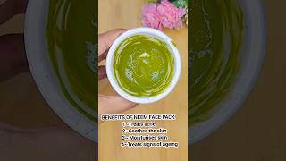 Neem Face Pack To Treat Acne/ Pimple #shorts #youtubeshorts #skincare