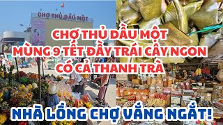 MÙNG 9 TẾT ĐI CHỢ THỦ DẦU MỘT: QUÁ TRỜI TRÁI CÂY NGON, CÓ CẢ THANH TRÀ, NHƯNG NHÀ LỒNG VẮNG NGẮT!