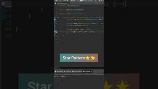 Star Pattern(1)⭐ Program in Java