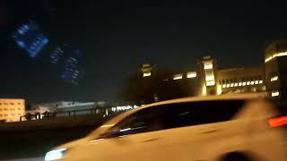 View at night in Doha,going to dafna from Al hilal travel MarissaTV