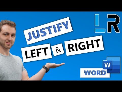 How do you left justify and right justify on the same line?