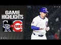 Rockies vs. Cubs Game Highlights (4/3/24) | MLB Highlights