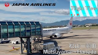 【4K機窓展望】JAL(松山～東京羽田）