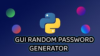 GUI Random Password Generator tutorial
