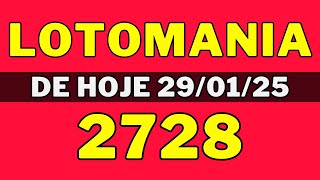 🍀Lotomania 2728 - Resultado da lotomania 2728 de hoje (29-01-25)