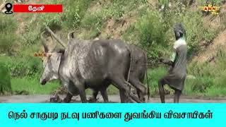 முதல் போக நெல் சாகுபடி நடவு பணிகளை ஒரு மாதத்திற்கு முன்பே துவங்கிய விவசாயிகள்.