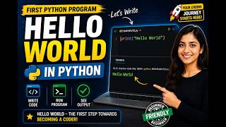 03.Wrote my first Python program today 🚀 Hello World in Python for beginners 😊