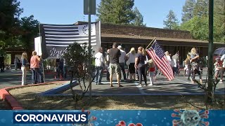 California school board meeting shutdown by anti-mask protesters