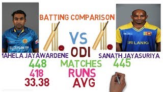 Sanath Jayasuriya vs Mahela Jayawardene Batting Comparison ?Centuries, Match, Runs, Highest, Records