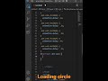 Loading circle || Loader CSS animation HTML CSS || Page loading animation || Loading circle CSS