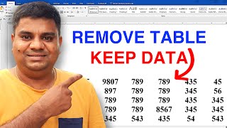 How to Remove Table in Word Without Losing Data