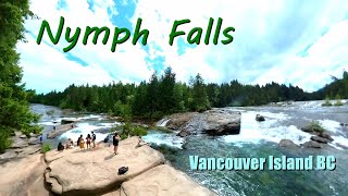 Nymph falls in the Comox Valley on Vancouver Island BC