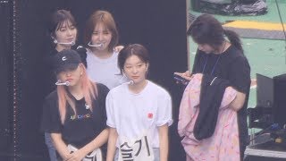 191004  레드벨벳 (Red Velvet) 리허설(Rehearsal) 대기중 세븐틴 스냅슛 무대보는 리액션(Reaction)  [4K] 직캠 Fancam by Mera