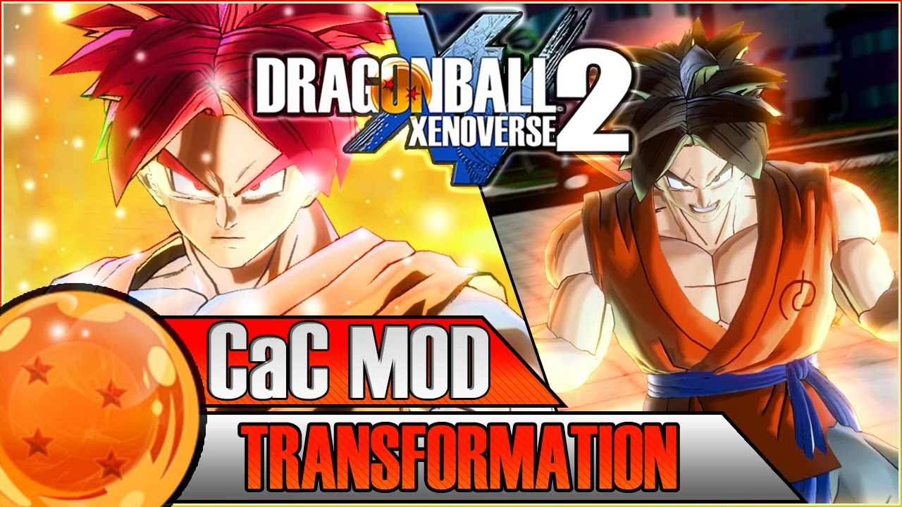 SUPER SAIYAN GOD CAC TRANSFORMATION | Dragon Ball Xenoverse 2 MOD - YouTube