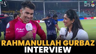 Rahmanullah Gurbaz Interview | Peshawar Zalmi vs Islamabad United | Match 12 | HBL PSL 8 | MI2A