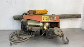 Restoring Lifting and Lowering Winches with Damaged Old Electric Motor // Electric Motor Restoration