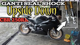 Ganti seal shock upside down Cbr 250rr by Selbaf motogarage