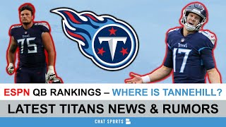 Titans Rumors: ESPN HATES Ryan Tannehill? Dillon Radunz & Caleb Farley Hype Train? Elite Safety Duo?
