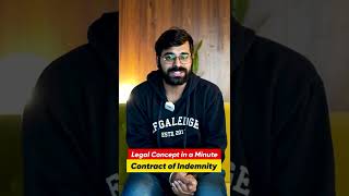 Contract of Indemnity | Legal Concepts in a Minute #shorts #indemnity #legaledge