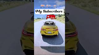 My Subscribers 😊 VS not subscribed people|| beamNG #shorts