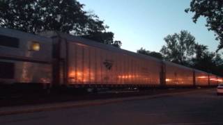 HiDef: Amtrak's Auto Train Southbound at Ashland, VA. 5-16-14.