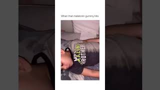 When that melatonin gummy hits #tiktok #funny #explore #reels #viral