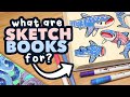 What are Sketchbooks For? // whale sharks & snakes sketchbook session