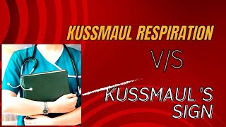difference between kussmaul respiration and kussmaul sign important for NORCET exam #viral #aiims